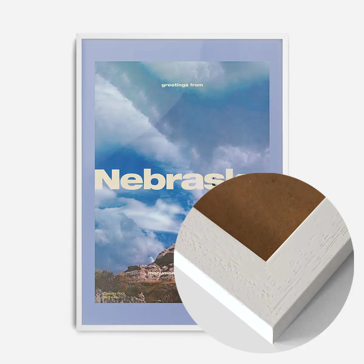 Vintage Style US Travel Poster of Nebraska