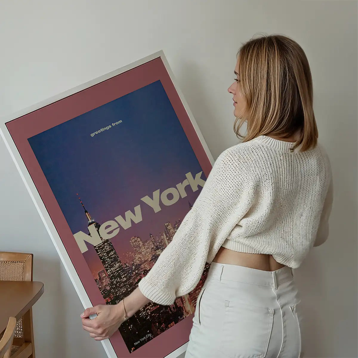 Vintage Style US Travel Poster of New York