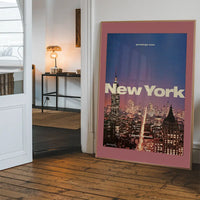 Vintage Style US Travel Poster of New York