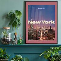 Vintage Style US Travel Poster of New York
