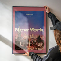 Vintage Style US Travel Poster of New York