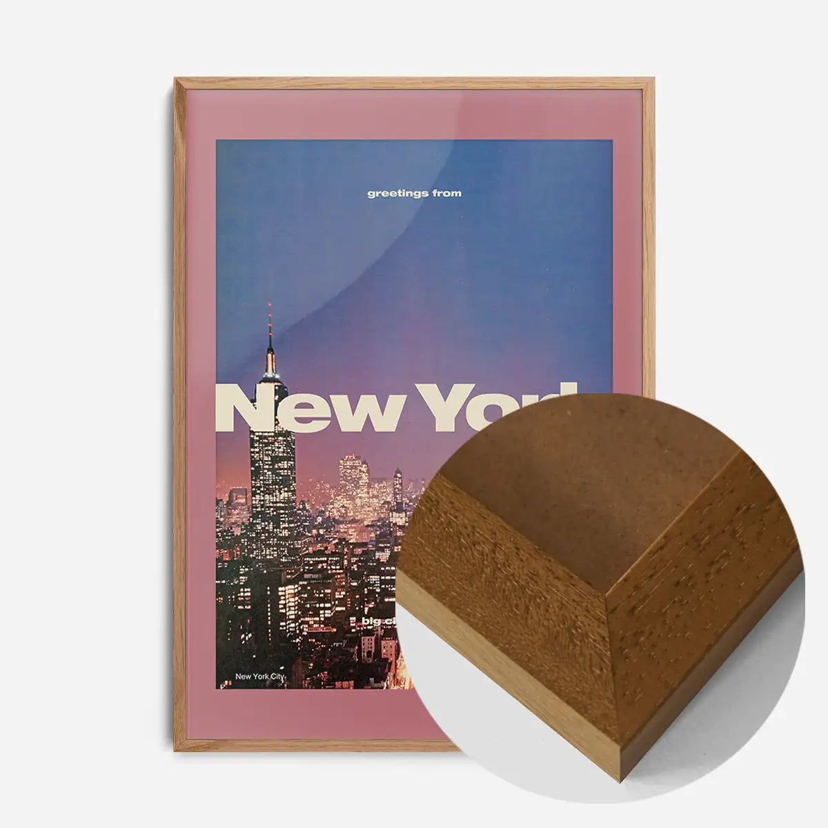 Vintage Style US Travel Poster of New York