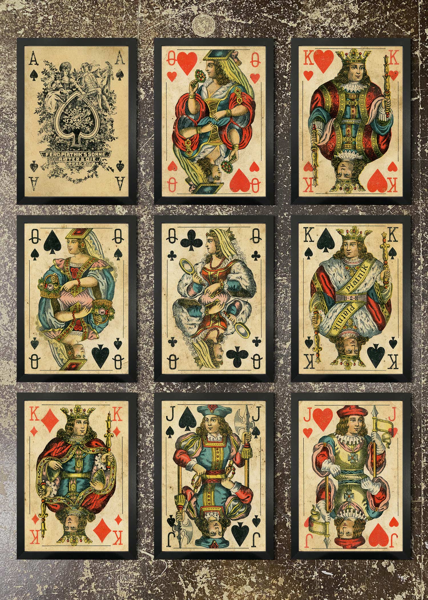 9 Prints & Frames - PLAYING CARDS