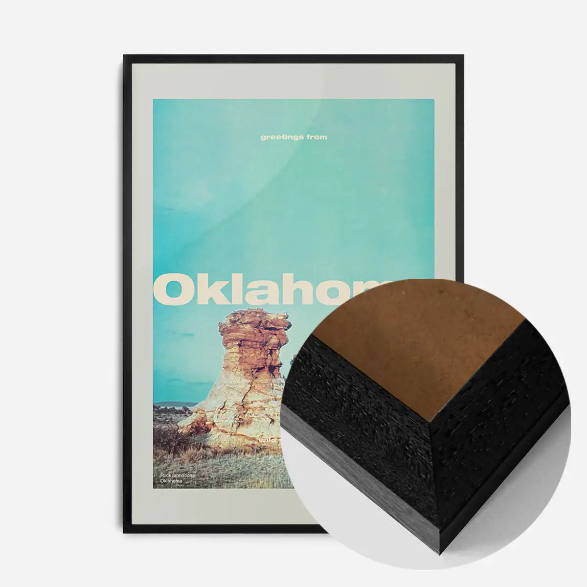 Vintage Style US Travel Poster of Oklahoma