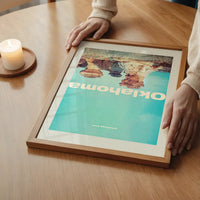 Vintage Style US Travel Poster of Oklahoma