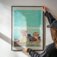 Vintage Style US Travel Poster of Oklahoma