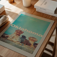 Vintage Style US Travel Poster of Oklahoma