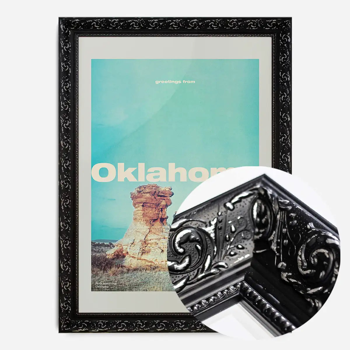 Vintage Style US Travel Poster of Oklahoma