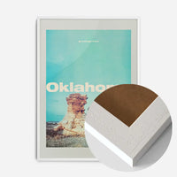 Vintage Style US Travel Poster of Oklahoma