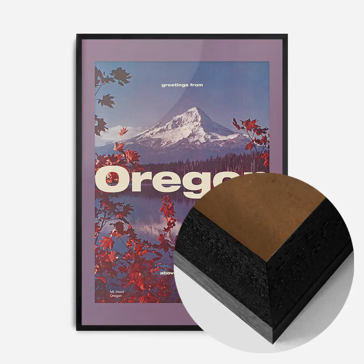 Vintage Style US Travel Poster of Oregon