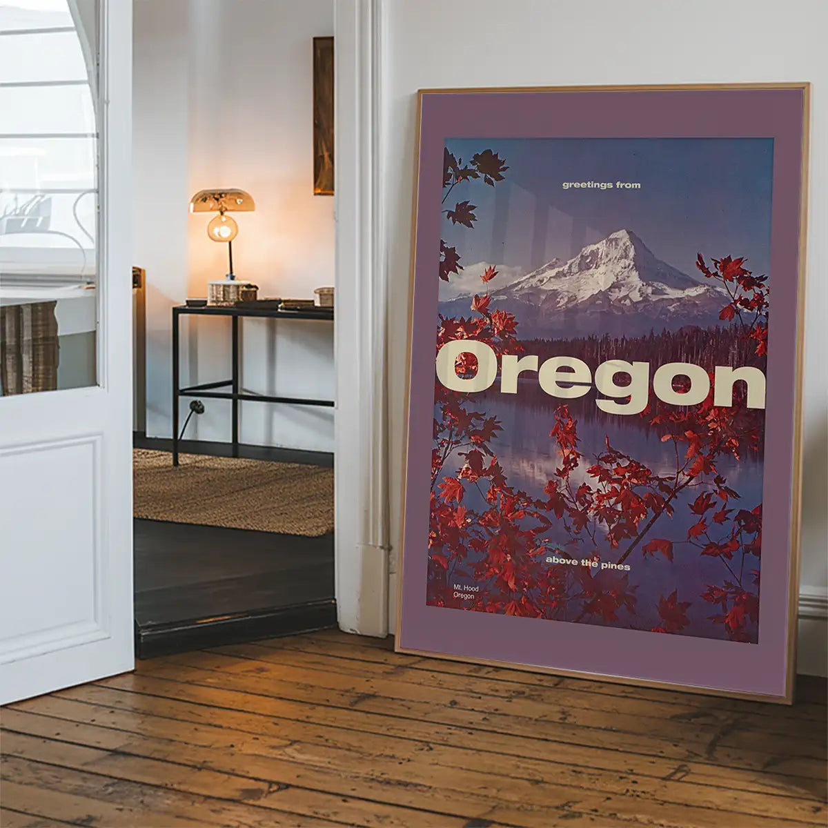Vintage Style US Travel Poster of Oregon