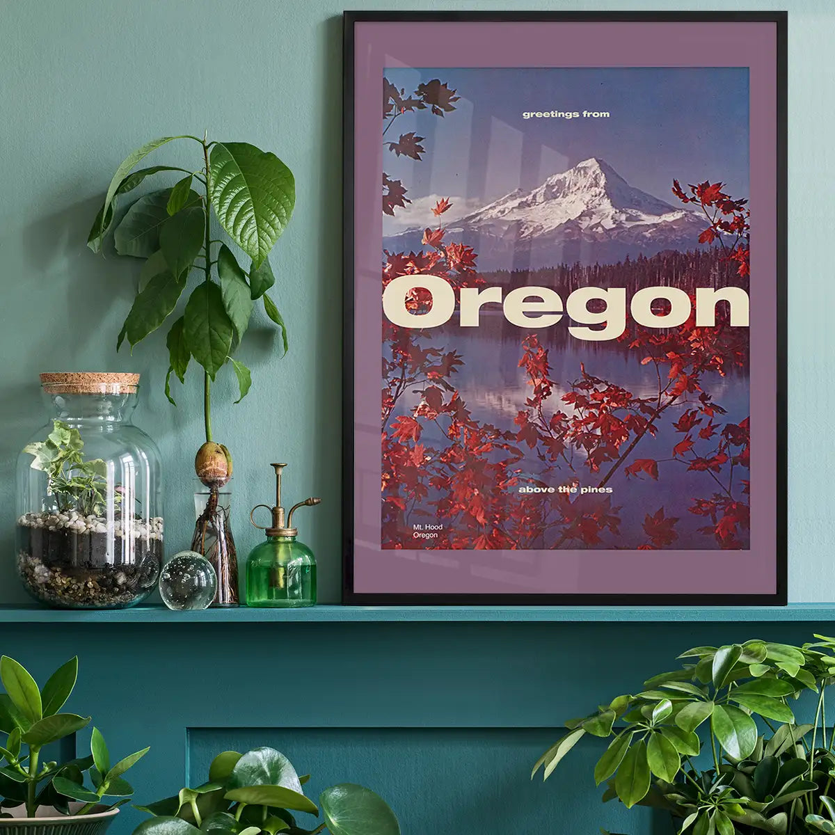 Vintage Style US Travel Poster of Oregon