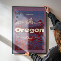 Vintage Style US Travel Poster of Oregon