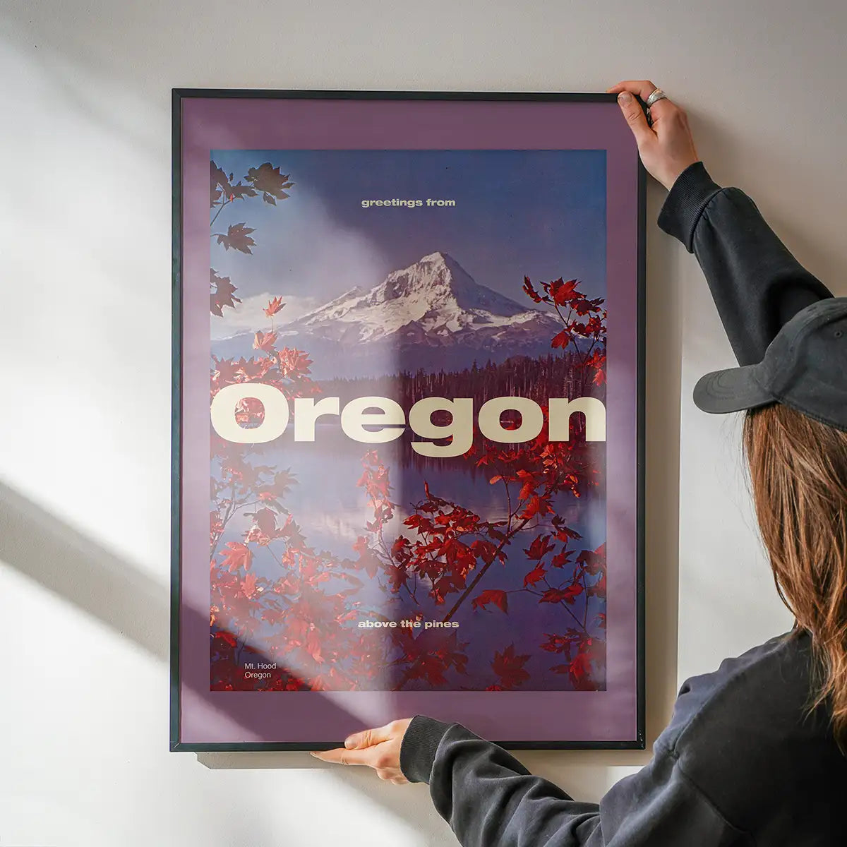 Vintage Style US Travel Poster of Oregon