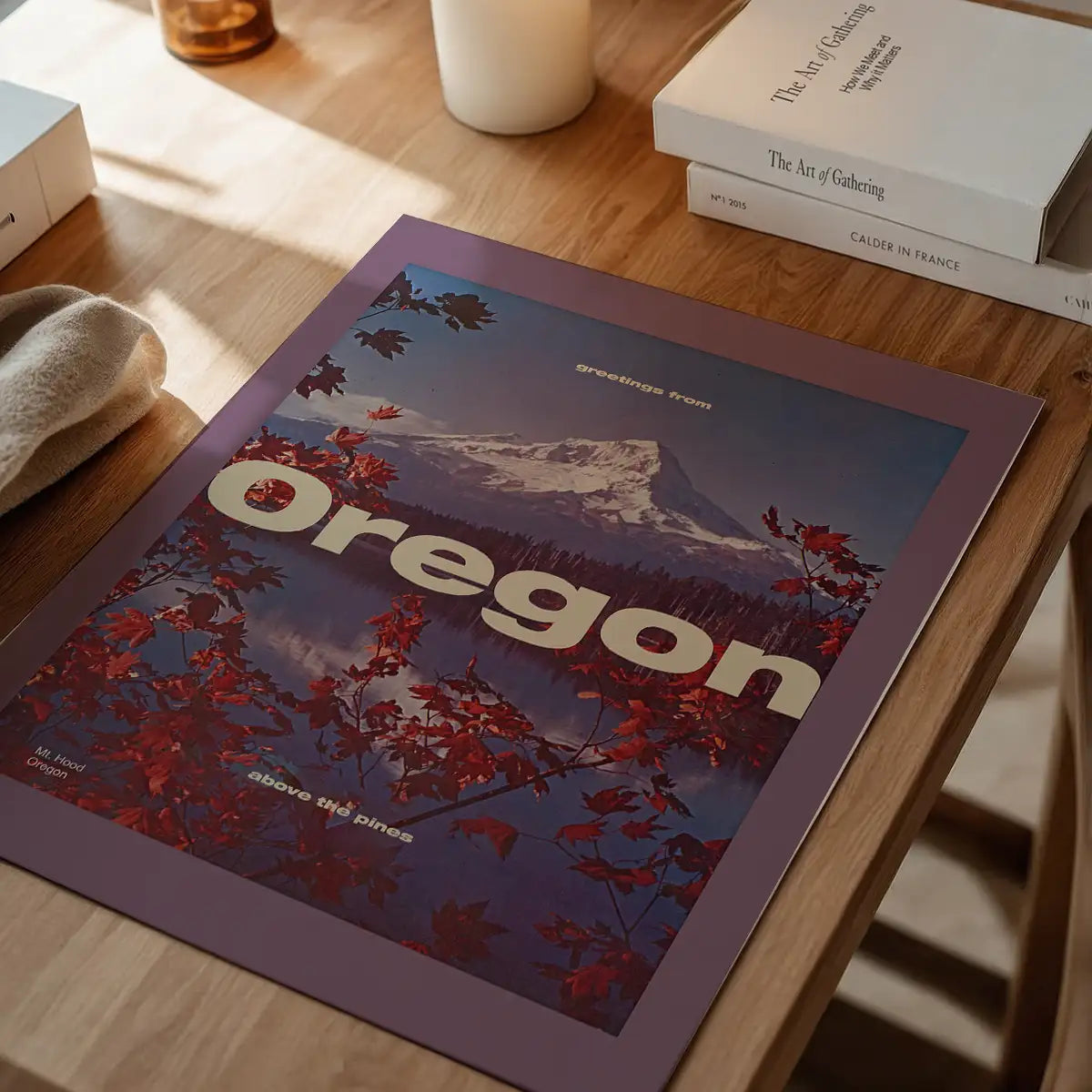 Vintage Style US Travel Poster of Oregon