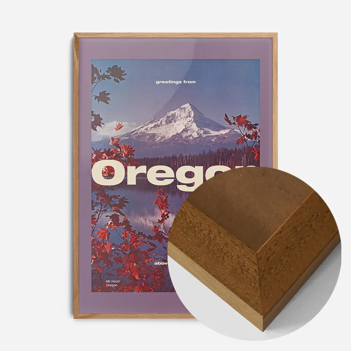 Vintage Style US Travel Poster of Oregon