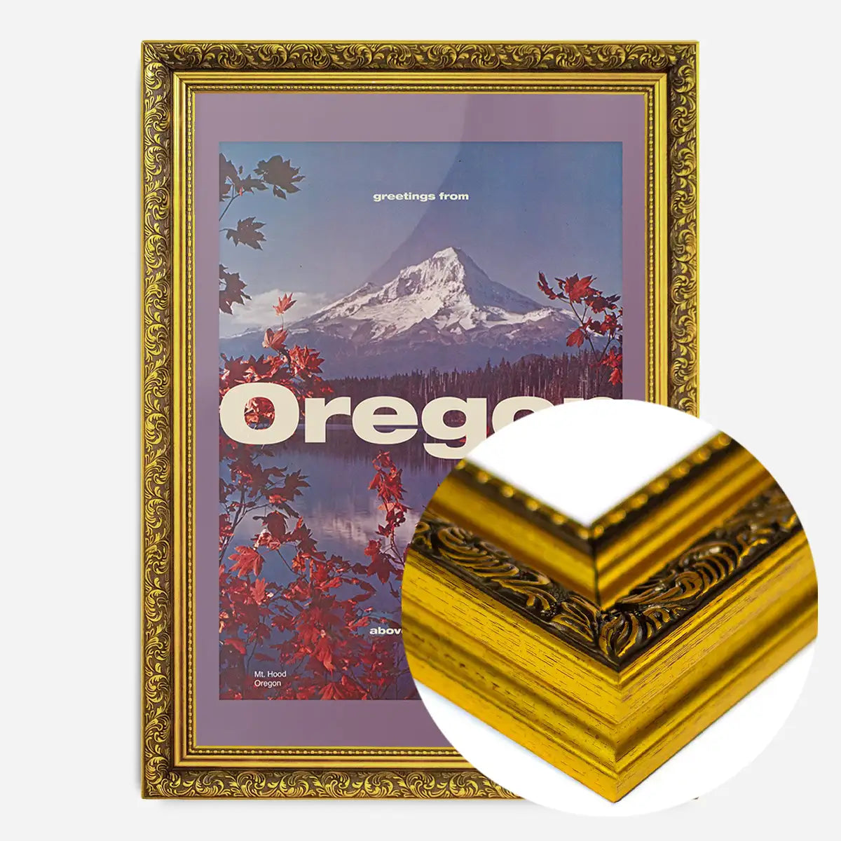 Vintage Style US Travel Poster of Oregon