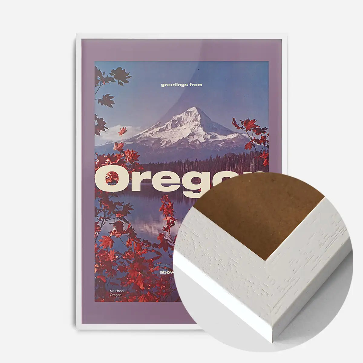 Vintage Style US Travel Poster of Oregon
