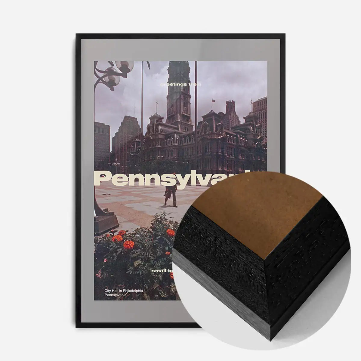 Vintage Style US Travel Poster of Pennsylvania