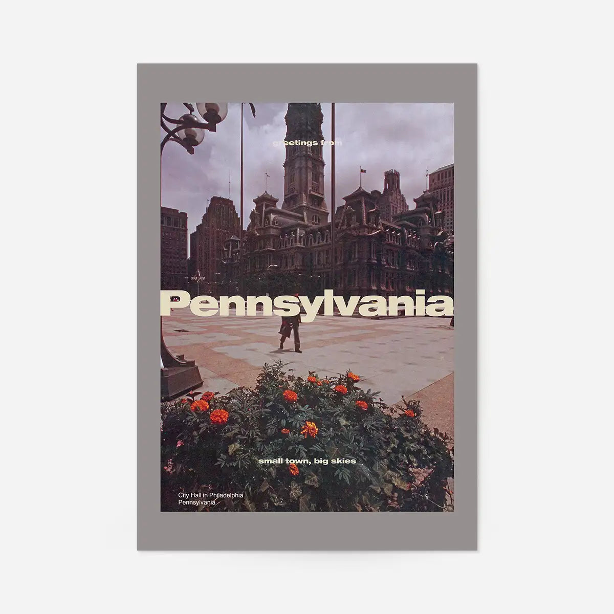 Vintage Style US Travel Poster of Pennsylvania