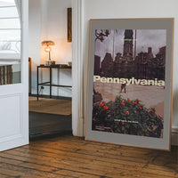 Vintage Style US Travel Poster of Pennsylvania