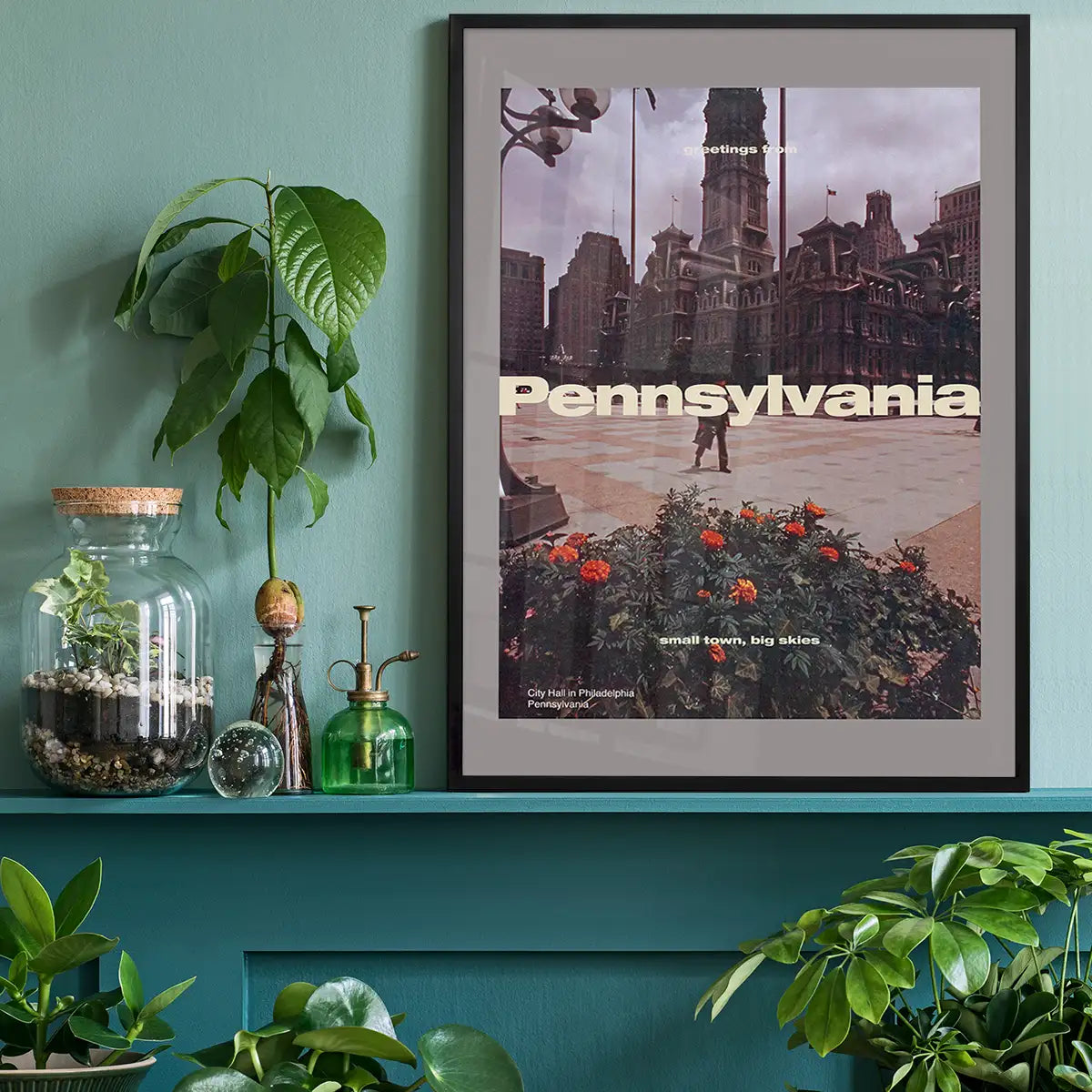 Vintage Style US Travel Poster of Pennsylvania