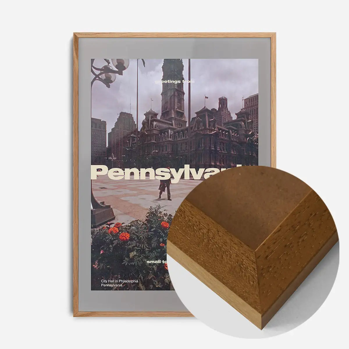 Vintage Style US Travel Poster of Pennsylvania