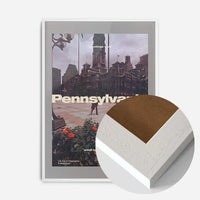 Vintage Style US Travel Poster of Pennsylvania