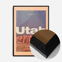 Vintage Style US Travel Poster of Utah