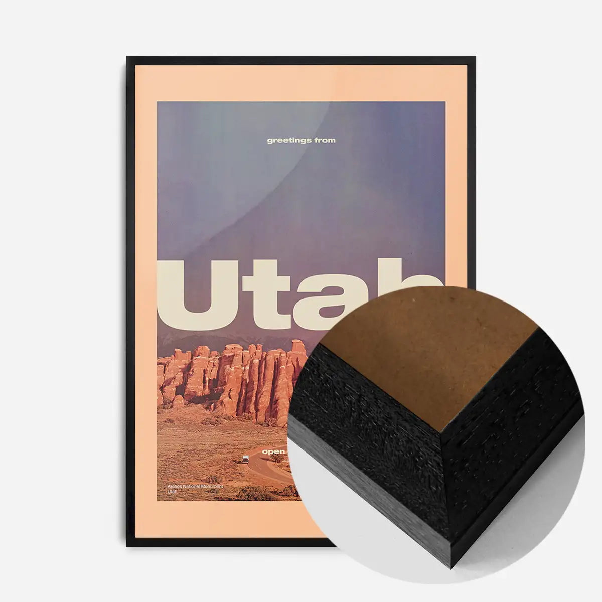 Vintage Style US Travel Poster of Utah