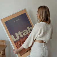 Vintage Style US Travel Poster of Utah
