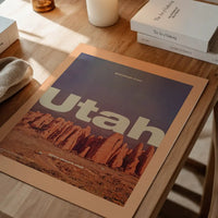 Vintage Style US Travel Poster of Utah