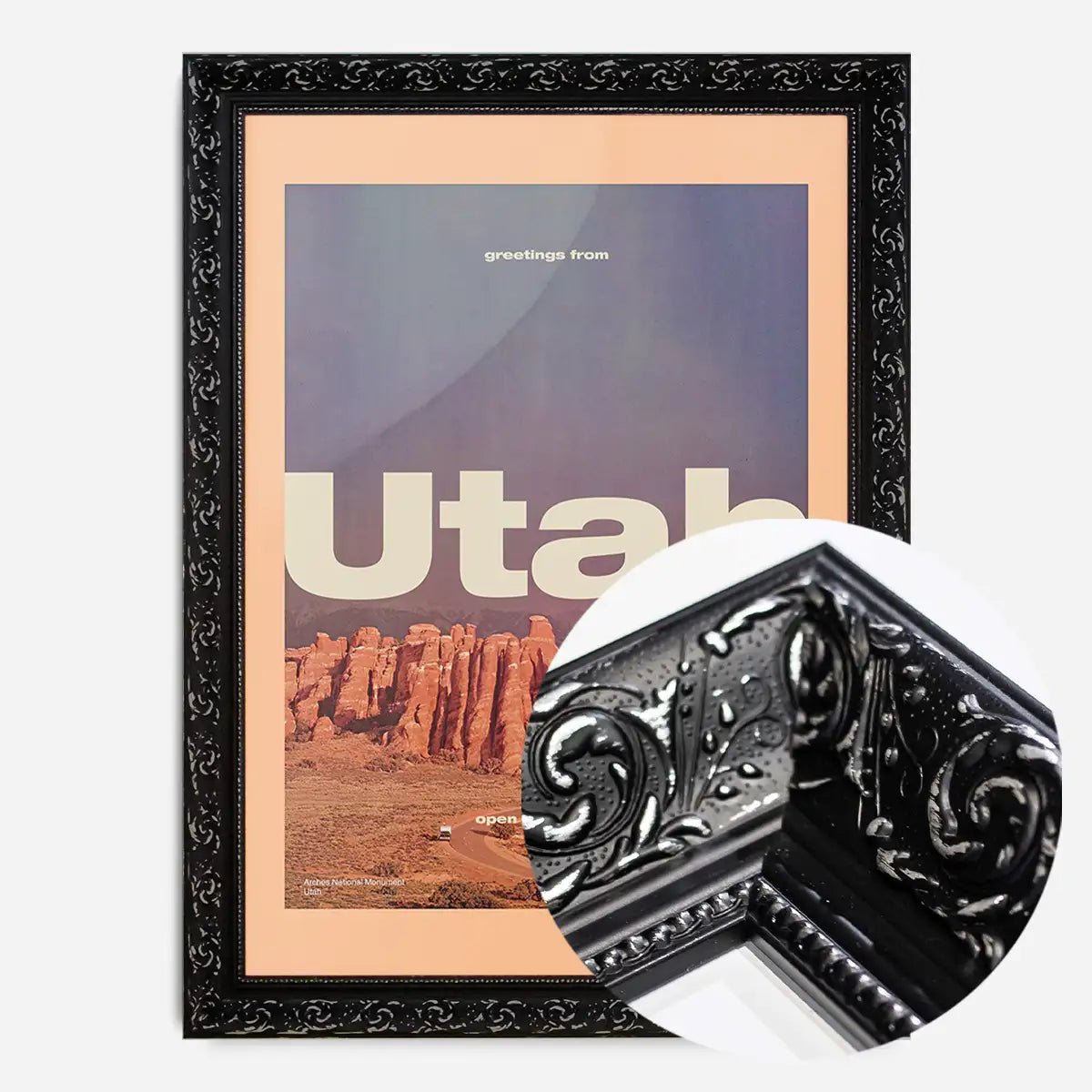 Vintage Style US Travel Poster of Utah