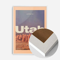 Vintage Style US Travel Poster of Utah
