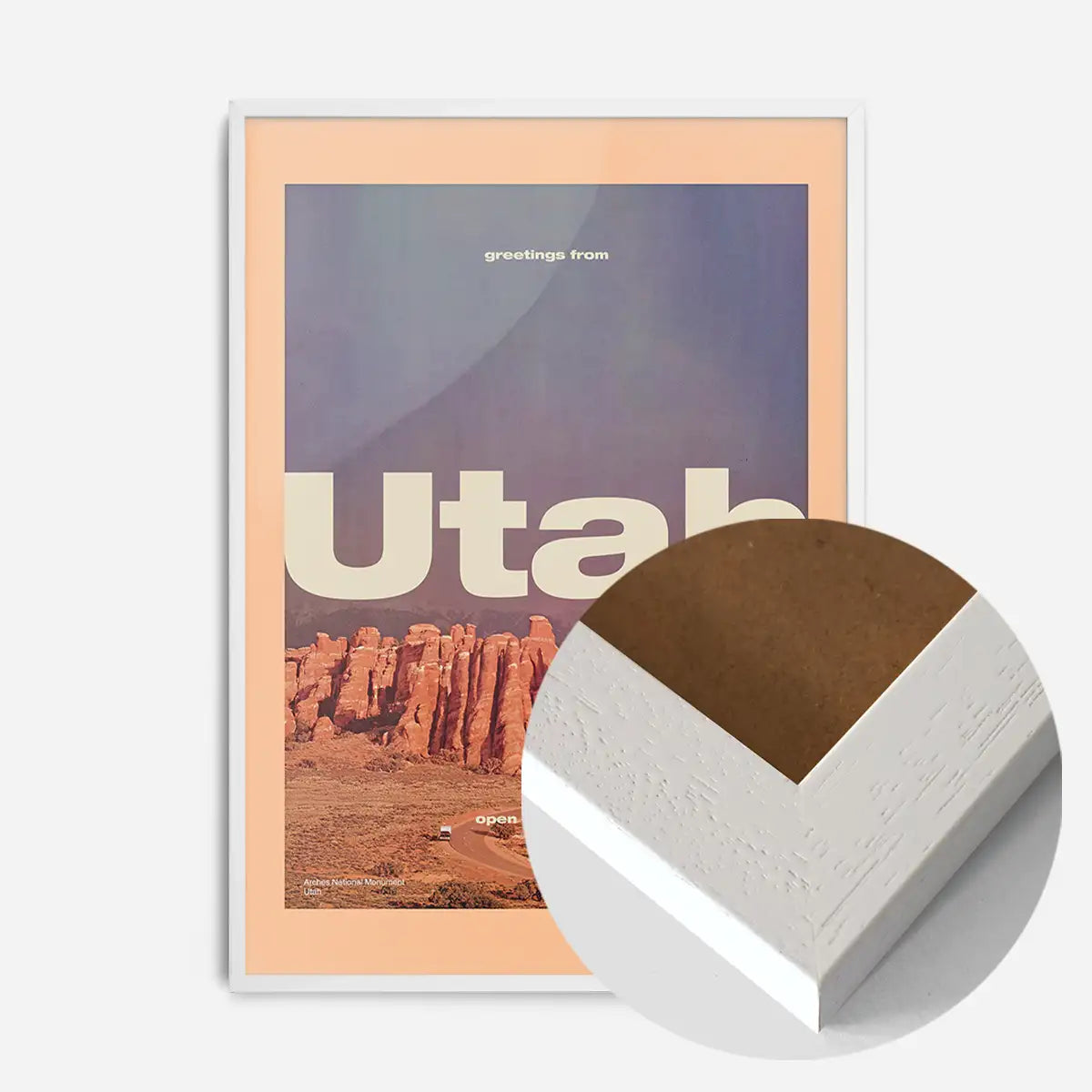 Vintage Style US Travel Poster of Utah