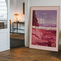 Vintage Style US Travel Poster of Washington