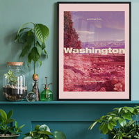 Vintage Style US Travel Poster of Washington