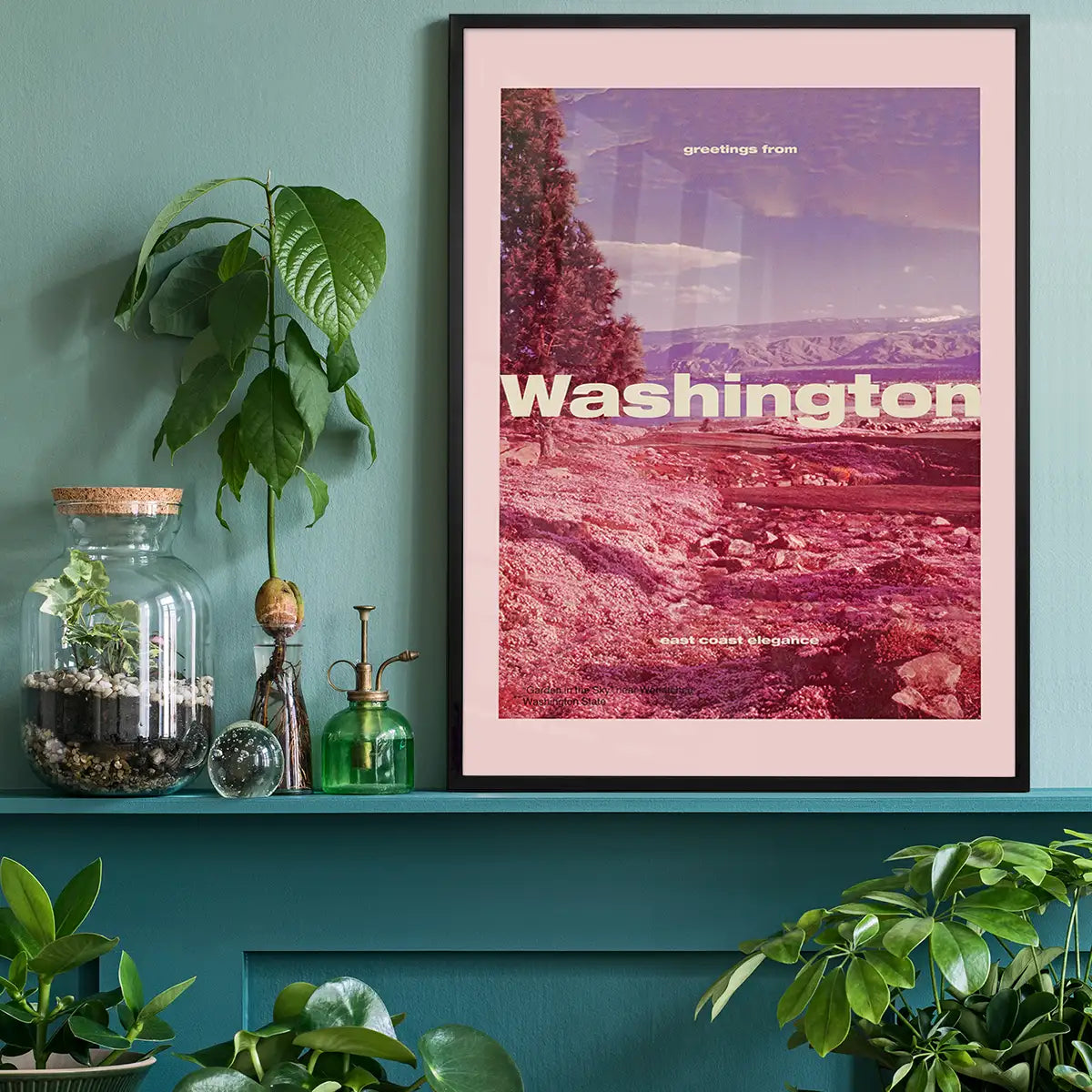 Vintage Style US Travel Poster of Washington