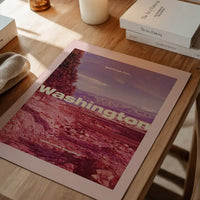 Vintage Style US Travel Poster of Washington