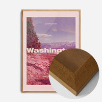 Vintage Style US Travel Poster of Washington