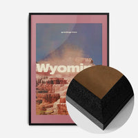 Vintage Style US Travel Poster of Wyoming