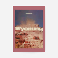 Vintage Style US Travel Poster of Wyoming