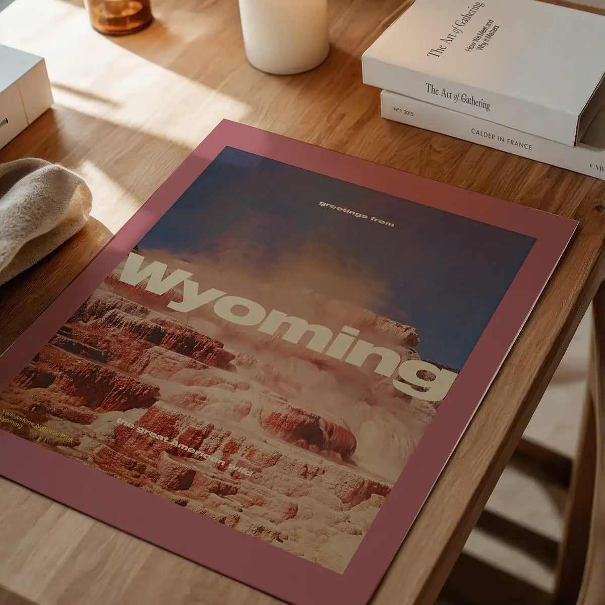 Vintage Style US Travel Poster of Wyoming