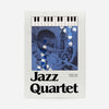 Jazz Quartet Music Design Poster Print