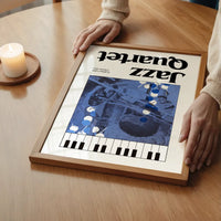 Jazz Quartet Music Design Poster Print