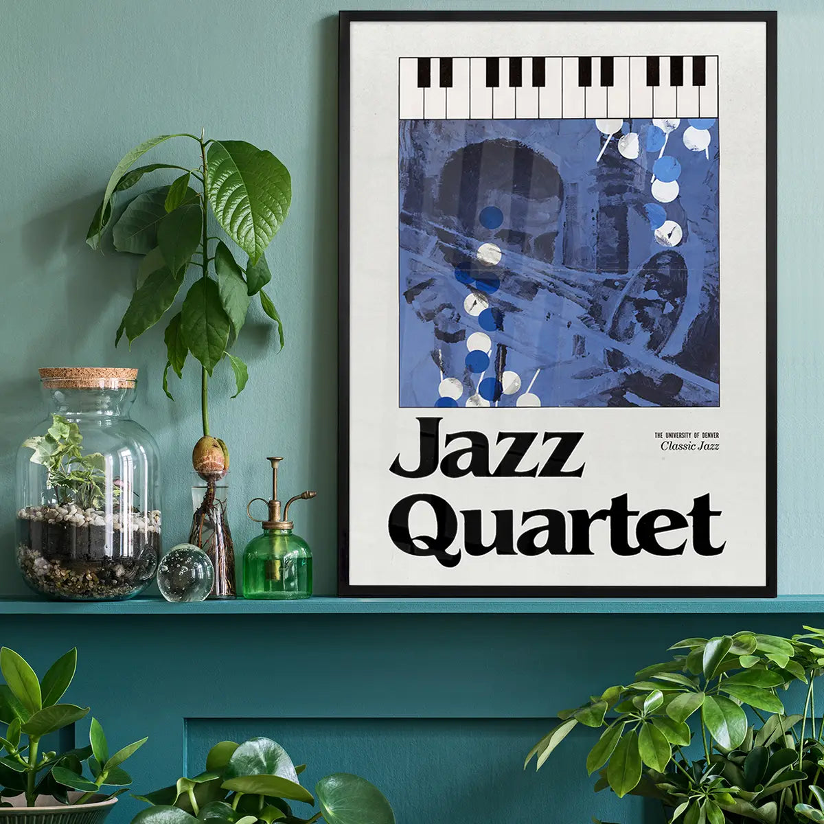 Jazz Quartet Music Design Poster Print