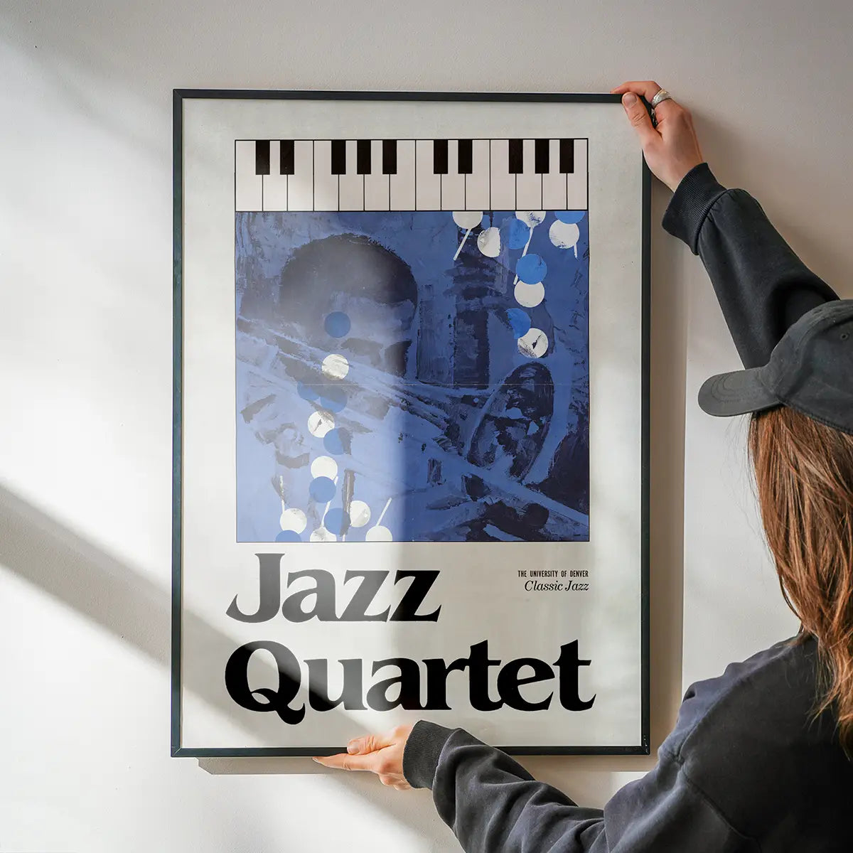 Jazz Quartet Music Design Poster Print