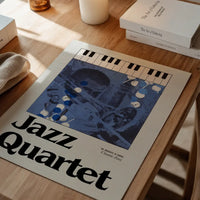 Jazz Quartet Music Design Poster Print