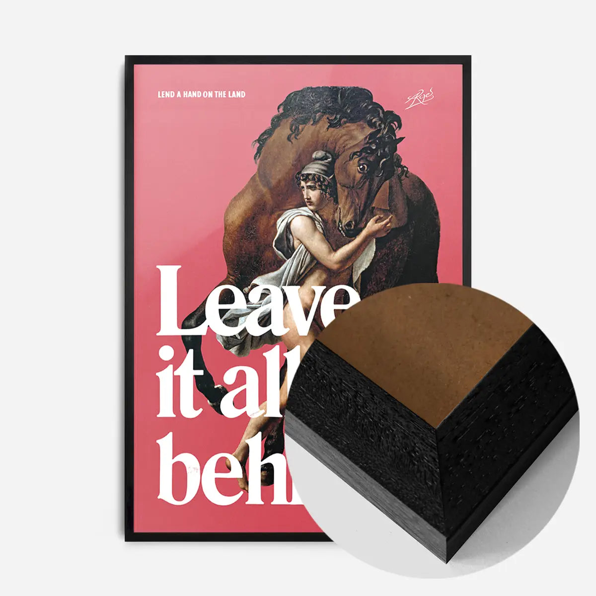 Leave it All Behind Horse Design Poster Print