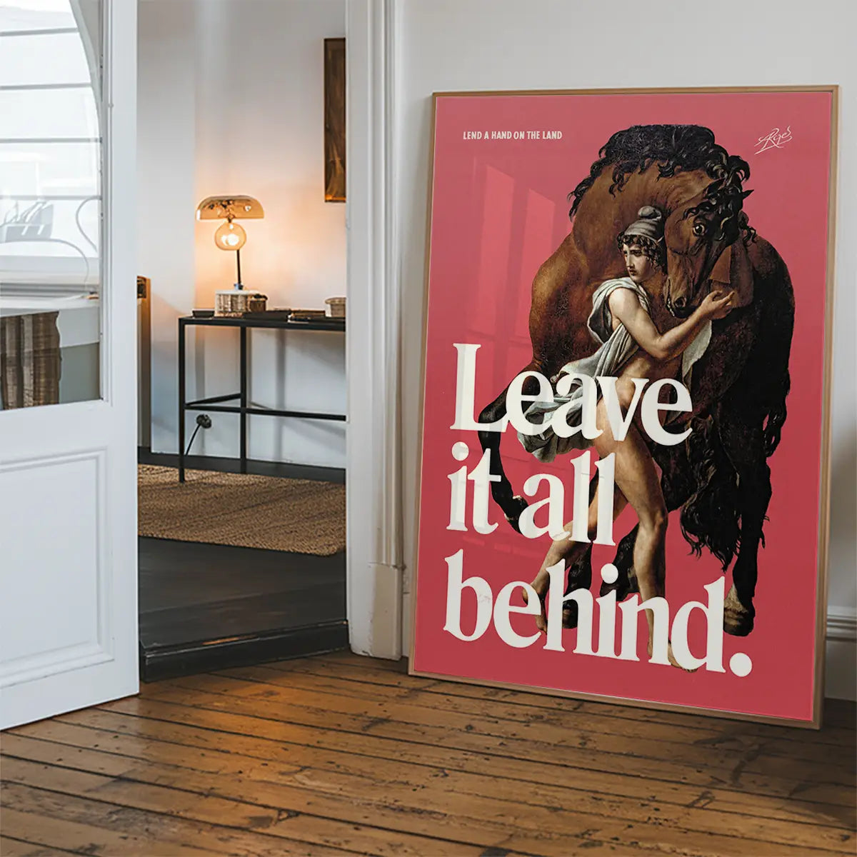 Leave it All Behind Horse Design Poster Print